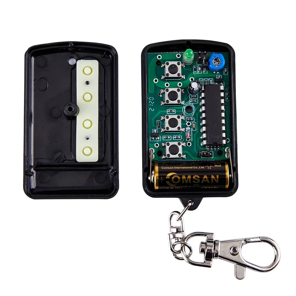 REMOCON 280MHz-450MHz Fixed Code Transmitter Electric Gate Universal Garage Door Remote Control 5