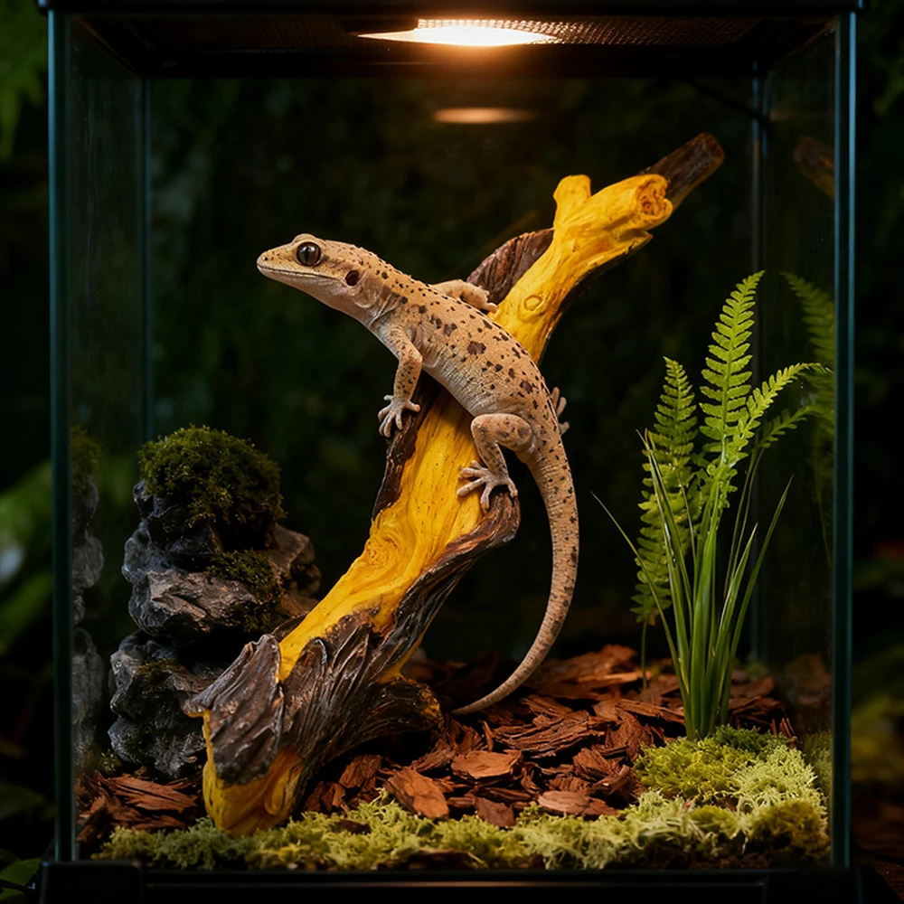 Modelo de escalada de rama de árbol simulada para lagarto, Gecko