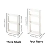 Narrow Storage Rack Behind The Door, Storage Cabinet, Bathroom and Kitchen Storage Rack, Multi-layer Space Saving Storage Rack 4