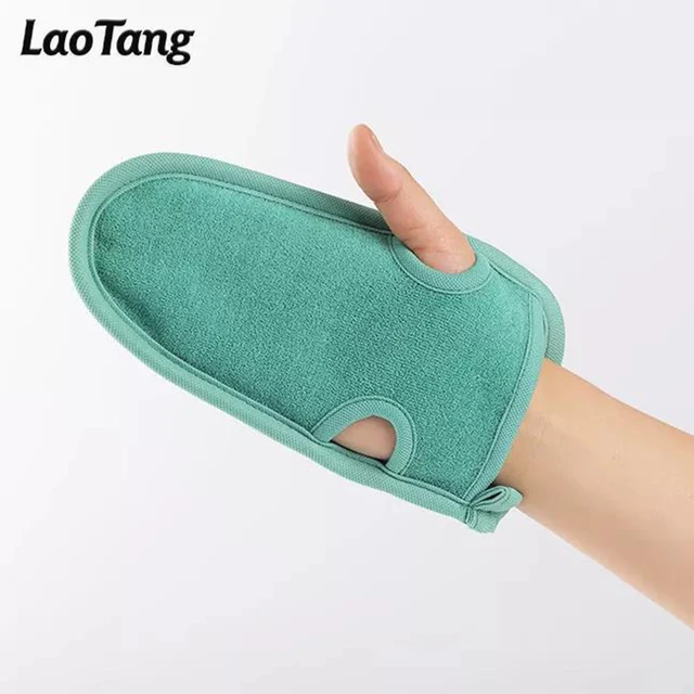 Avondmaal Zachte Exfoliërende Scrub Handschoen Make-Up Remover Mitt Herbruikbare Facial Doek Lichaam En Gezicht Tool - AliExpress