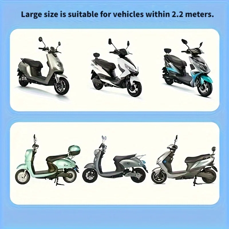 Universal Motorcycle and Bicycle Cover - Clover Print, Rainproof and Dustproof, Portable Electric Scooter Cover