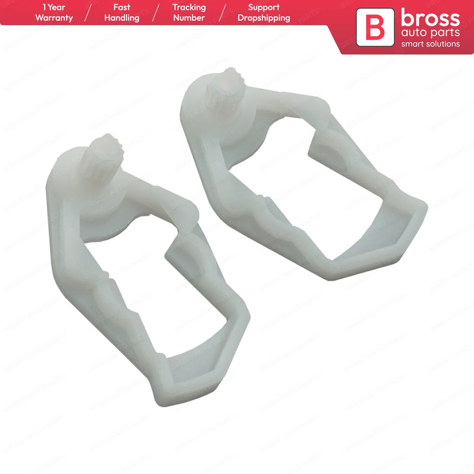 

Bross Auto Parts BDP57FBA Door Lock Repair Left and Right Brackets 1637202935, 1637302335 for Mercedes W163 ML. Ship From France