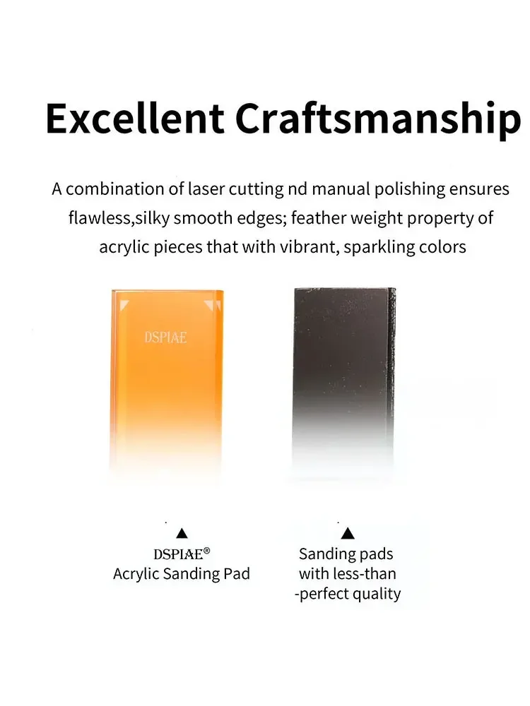 DSPIAE model making building polishing tool PT-SP acrylic polishing board set multi-color optional.