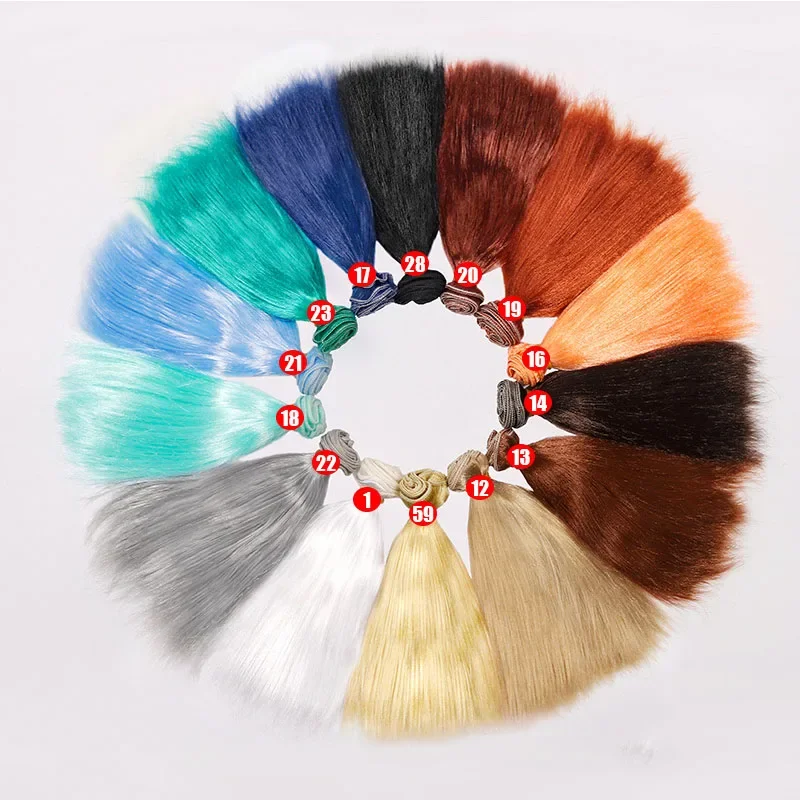 Doll Wigs Toy Wigs Doll Accessories Milk Silk Synthetic Hair For BJD Wig DIY 1PCS 15CM