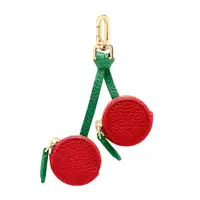 Cute Fruit Shape Leather Coin Purse Mini Zipper Earphone Bag Keychain Pendant Wallet for Women Girls Gift 5