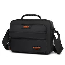 Men's Fashion Commuter Crossbody Bag with Large Capacity (Black)