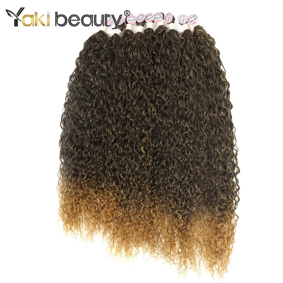 Synthetic Kinky Curly Hair Bundles 36inch Water Wave Hair Weave Anjo Plus Organic Ice Silk Extensions High Quality Weaving hair extensions