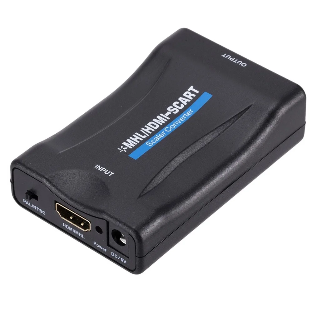 PzzPss 1080P HDMI-SCART   ȣȯ  ȯ AV ȣ  HD ű TV DVD, ̱/EU  ÷ 