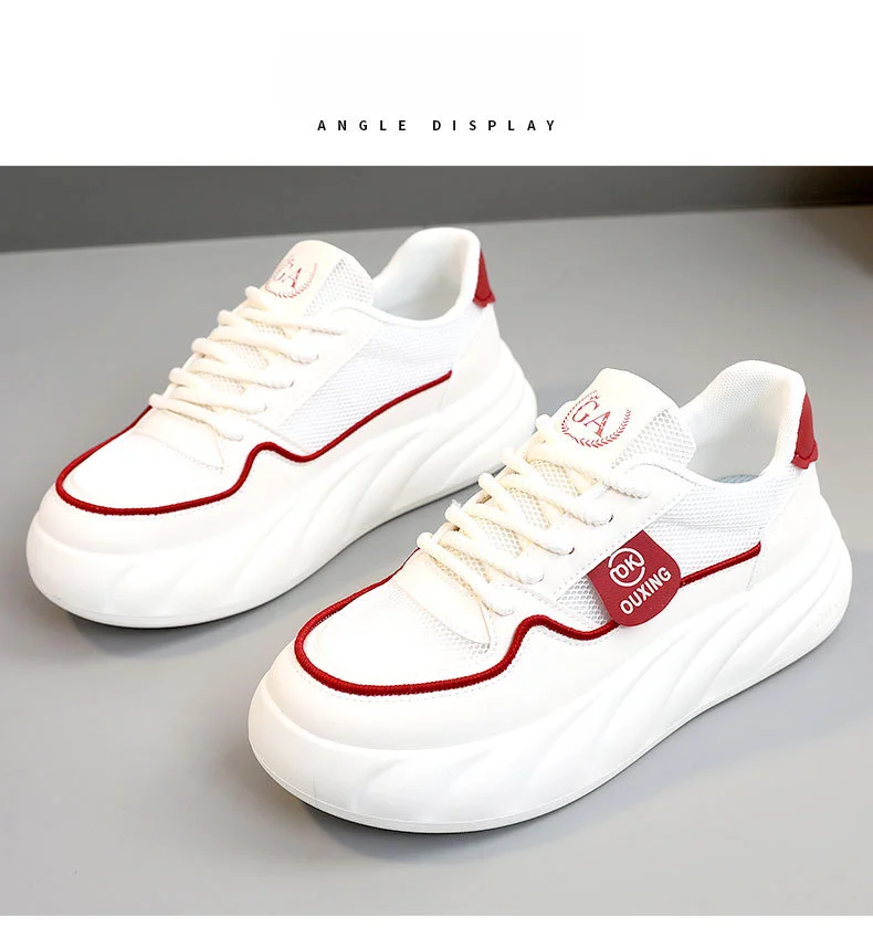 Damen-Tennisschuhe, Laufschuhe, Turnschuhe, Segeltuch, Gummisohle, gepolsterte Stoßdämpfungs-Turnschuhe_voghion.com