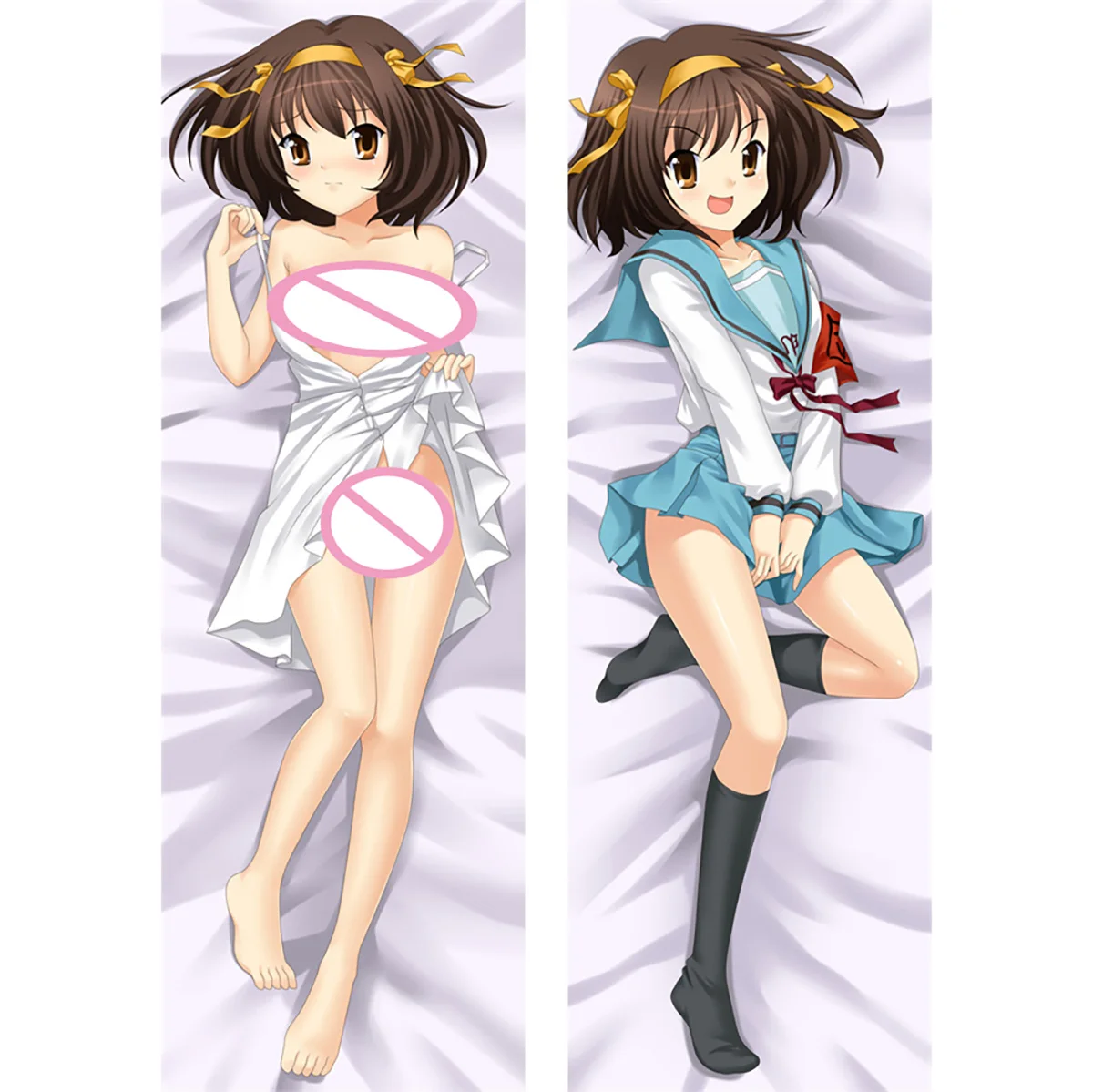 

Dakimakura Anime Haruhi Suzumiya Double-sided Print Life-size Body Pillows Cover Adult Pillowcase