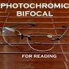 NOMANOV Space Style Rimless Photochromic Sunglasses Bifocal Reading Glasses +1 +1.5 +2 +2.5 +3 +3.5 +4 1