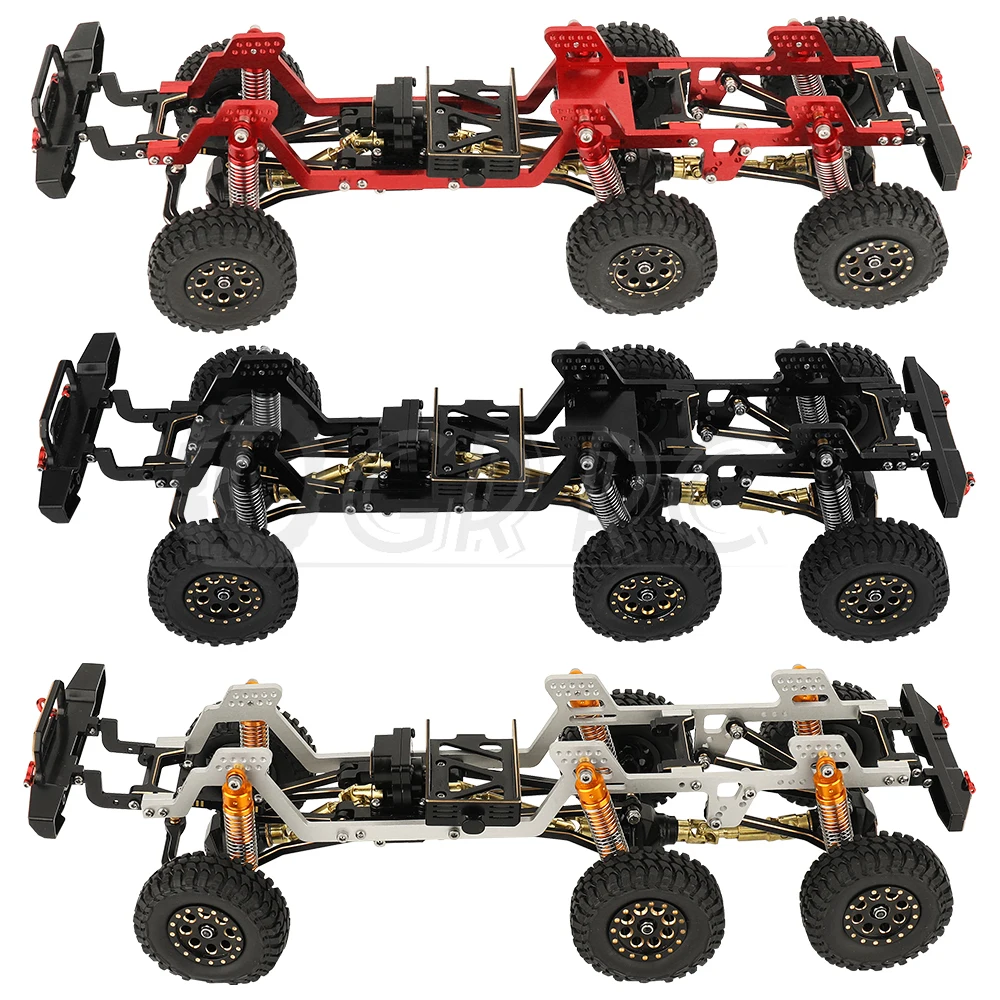 For TRX4m 1/18 RC用 6X6アルミ合金 シャーシガーダーレール