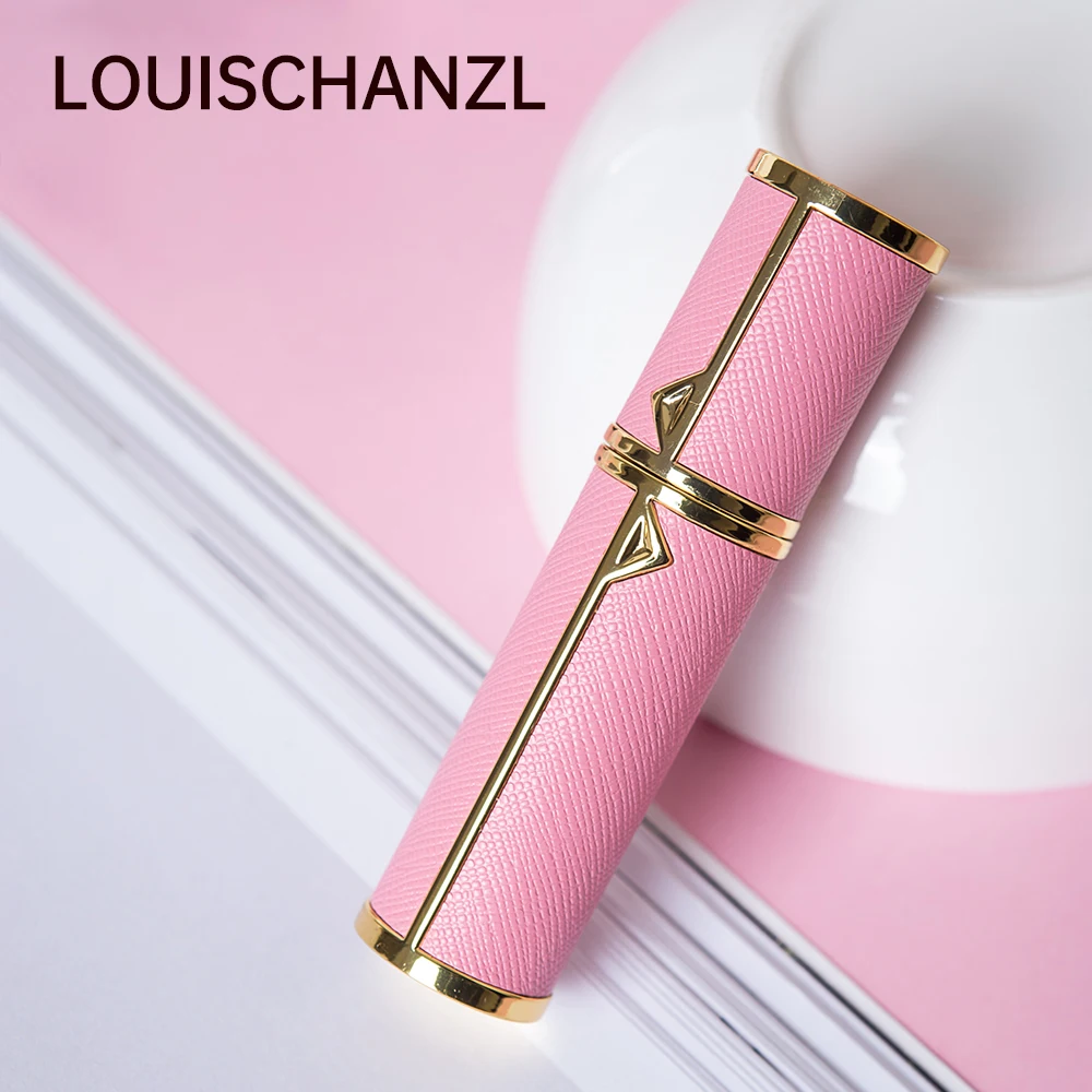 Perfume Bottle Louischanzl travel essentials PU leather 5ml refillable mini size