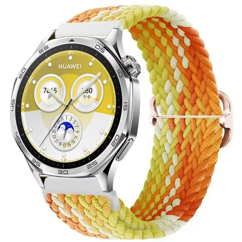 Nylon Braided Elastic Wristband - 22mm/20mm Adjustable Strap