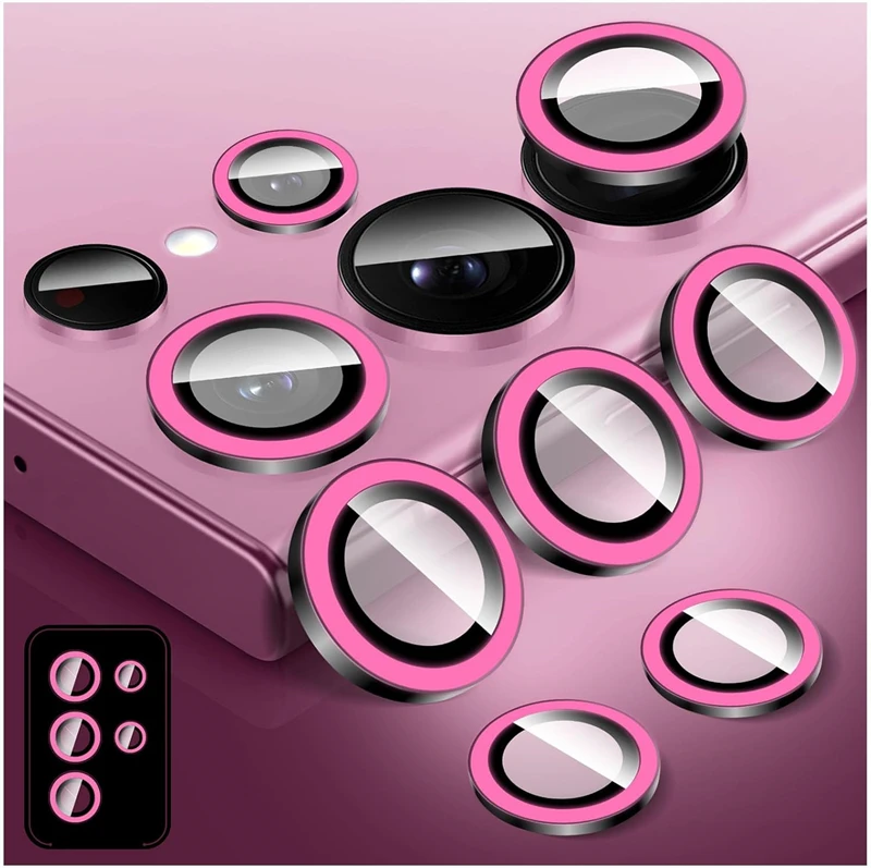 Luminous Metal Ring Glass Camera Lens Protector - Night Light Series