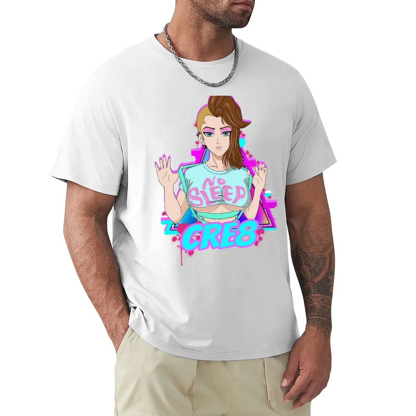 

Anime love girl T-shirt vintage summer top hippie clothes graphics t shirt for men