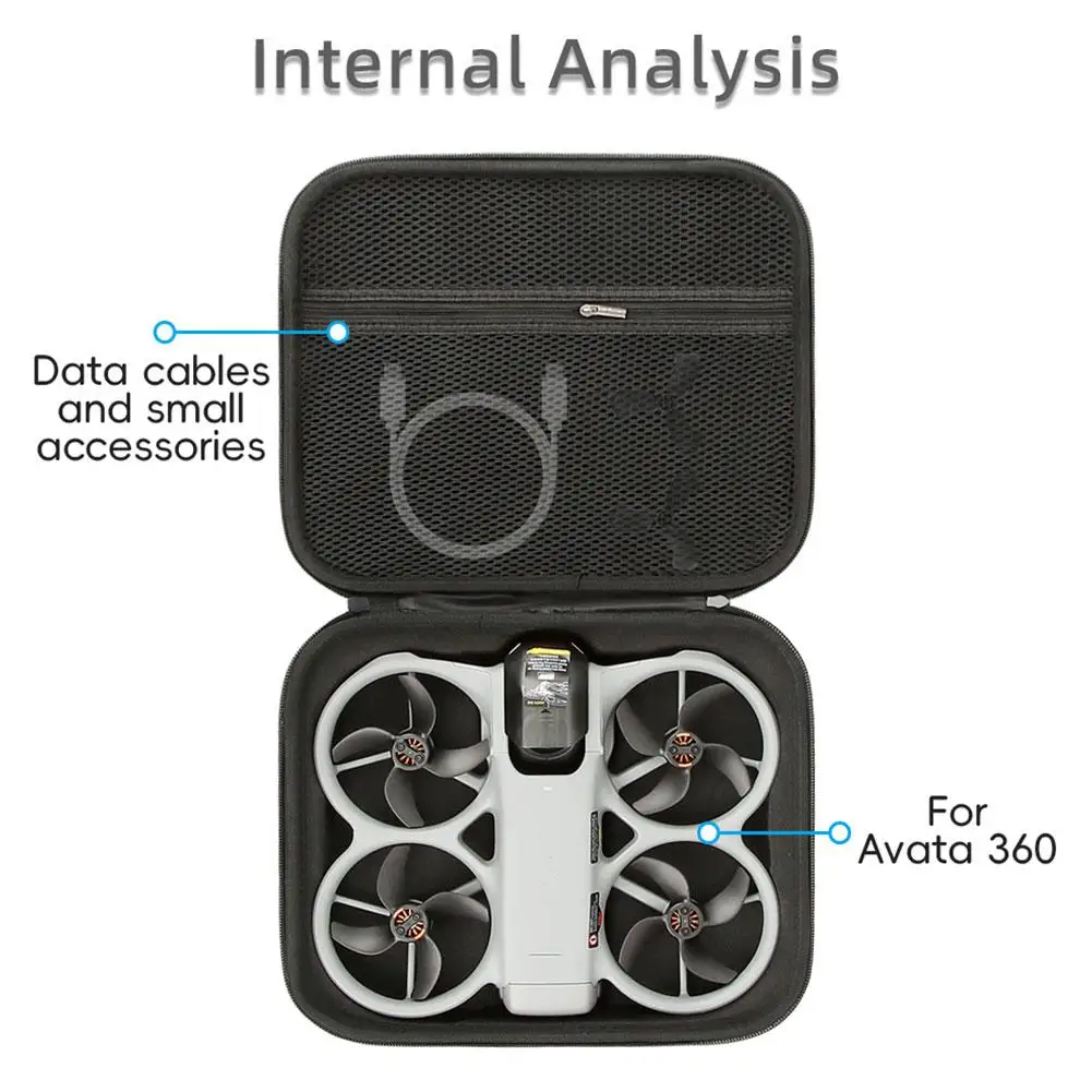 DJI Avata 360 파노라마 드론 바디 보관함, Avata 360 액세서리용 핸드백 충격 방지 내마모성 보호 상자