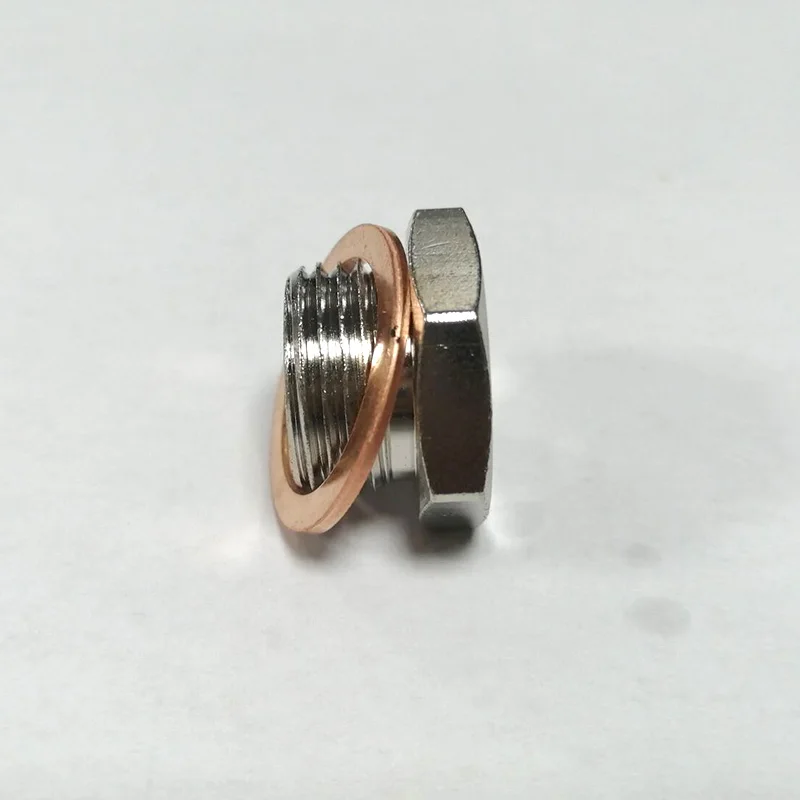 Sensor Connector Exhaust O2 Oxygen Sensor Spacer Reducer Adapter M18 x 1.5mm to M12 x 1.25mm With Copper Gasket 5