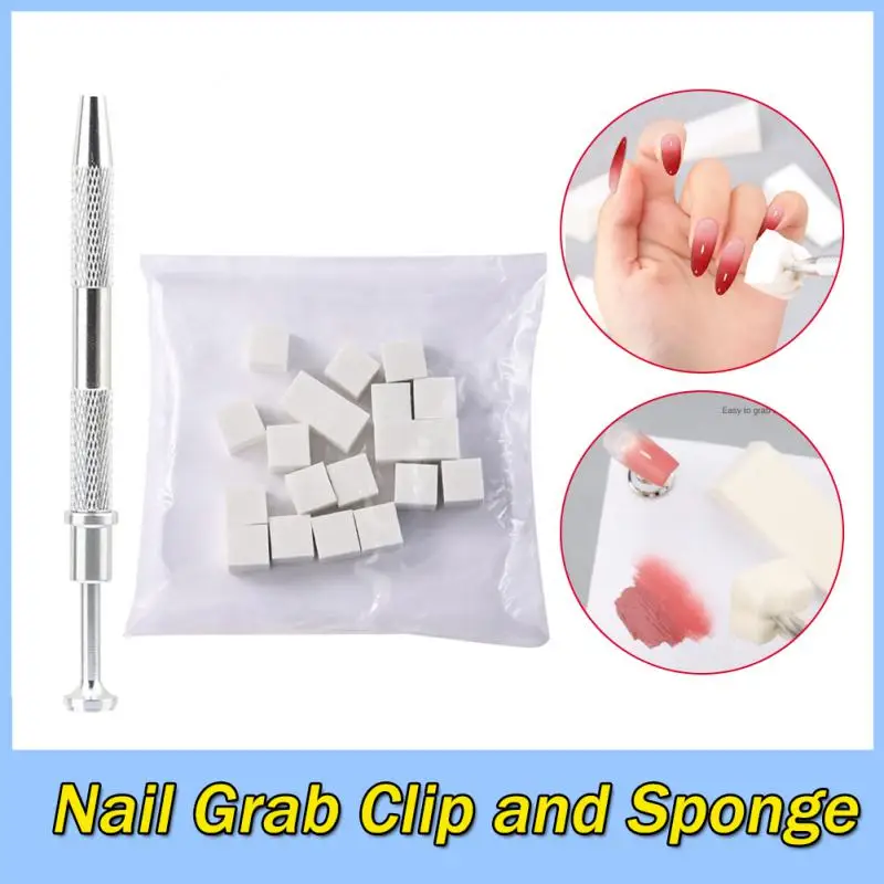 

Manicure Grabber Clip 2023 New Pat Glue Sponge Powder Puff Gemstone Jewelry Special Grab Tool Anti-slip Stainless Steel Tweezers