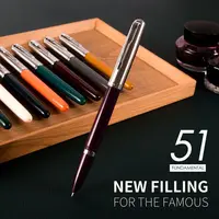 JinHao Fountain Pen 86 Rotating Pen Cap Ancient Style Pens High Appearance Back To School Gift Business Practice Calligraphy Pen 2