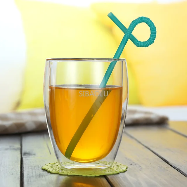 tasses en verre double paroi résistante à la chaleur – Image 2