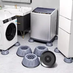 Anti-slip Washing Machine Feet Non-slip Mats Refrigerator Anti-vibration Pad Kitchen Bathroom Mat Anti-vibration Foot Pad