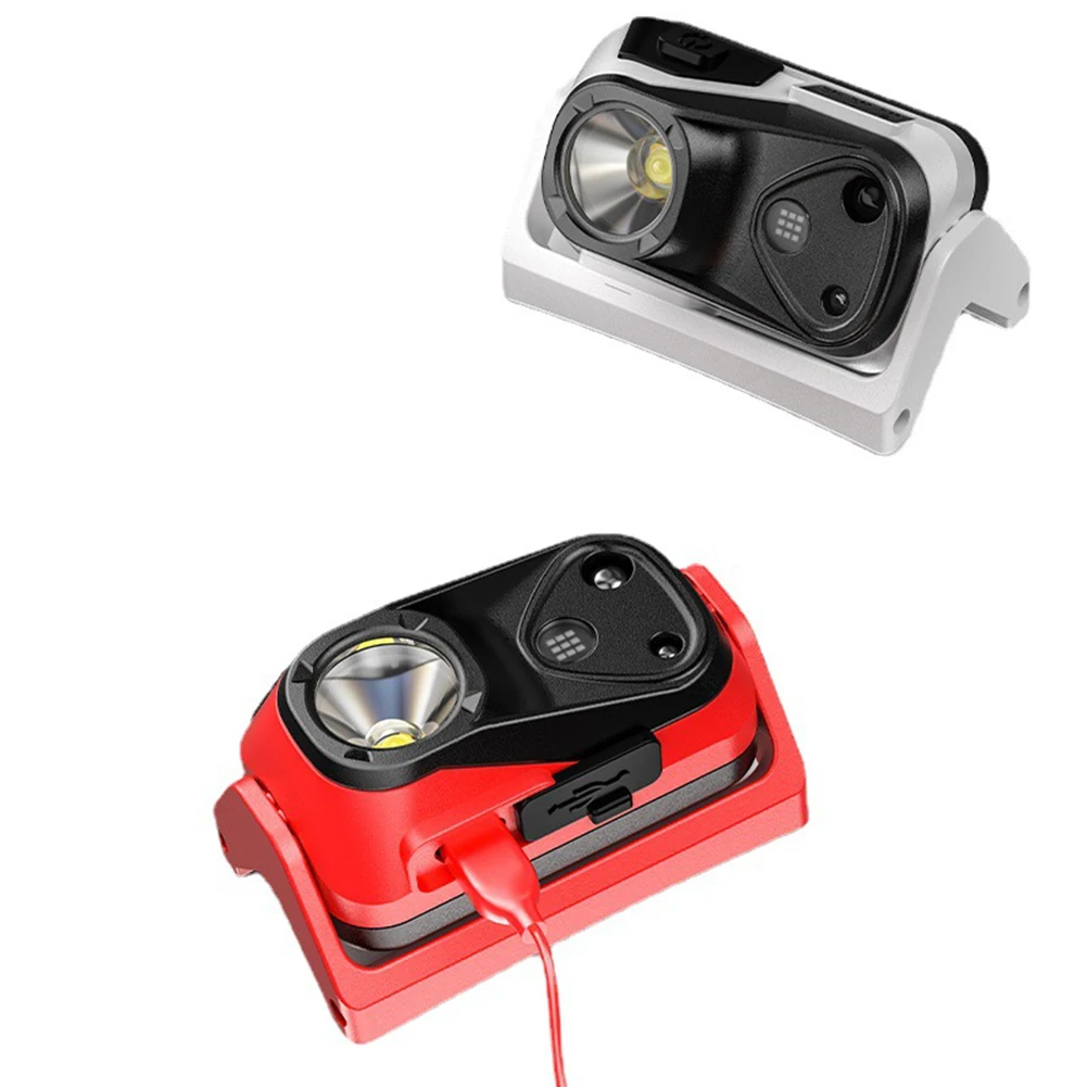 Rechargeable XPG Headlight Intelligent Waving Sensor Head-mounted Flashlight High Brightness 4 Modes For Hiking Fishing Running