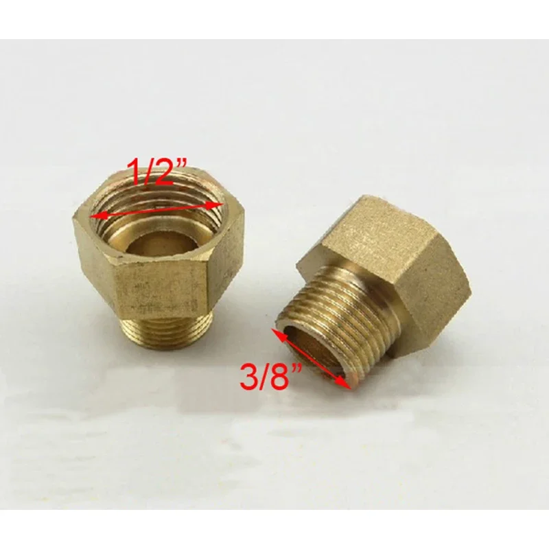 1pc G1/2 G3/8 NPT9/16 North America Plumbing Copper Coupling Pipe Fittings Unequal Threads Adapter Nipple Fittings Brass hose pipe fitting pipe fitting water pipe fitting