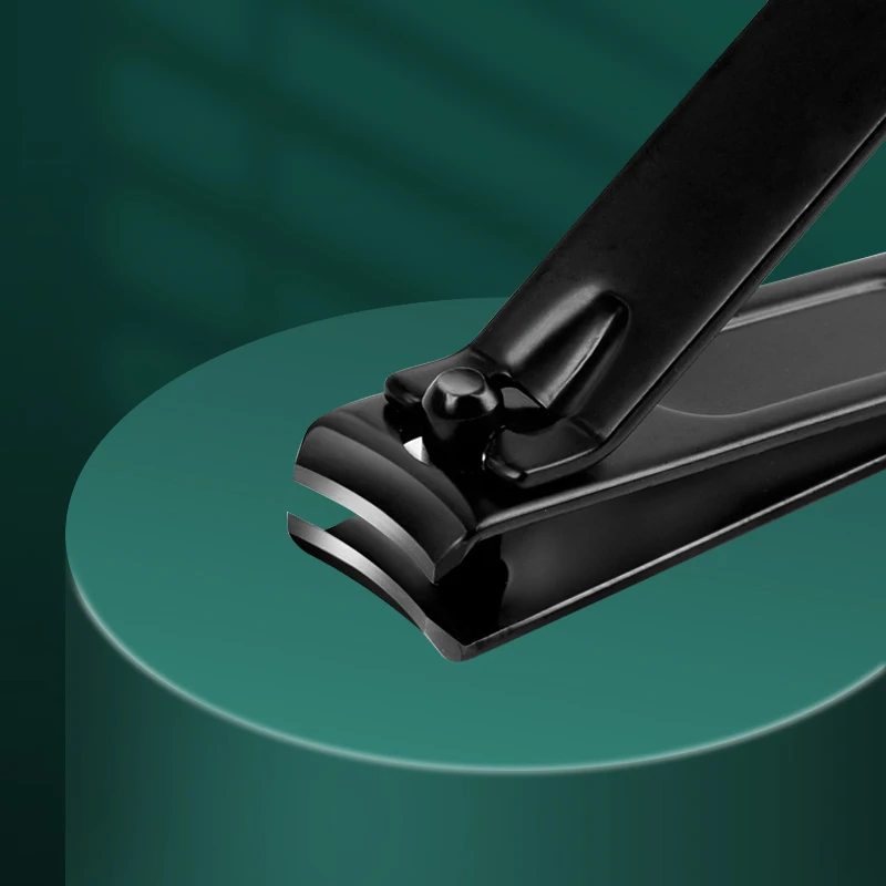 Cortaรบรฑas de acero inoxidable para manicura y pedicura, juego de herramientas para uรฑas, 7 piezas, color negro