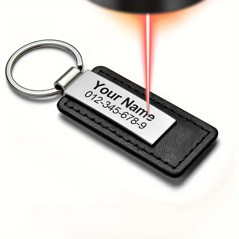 Engravable PU Leather Base for Custom ID Cards and Keychains – Ideal for Business Gifts and Personalization