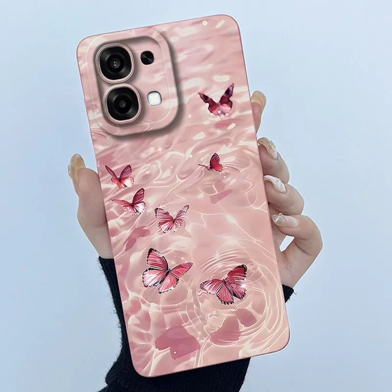 Floral Oil Painting Silicone Shockproof Phone Case - Fashion Simplicity Design