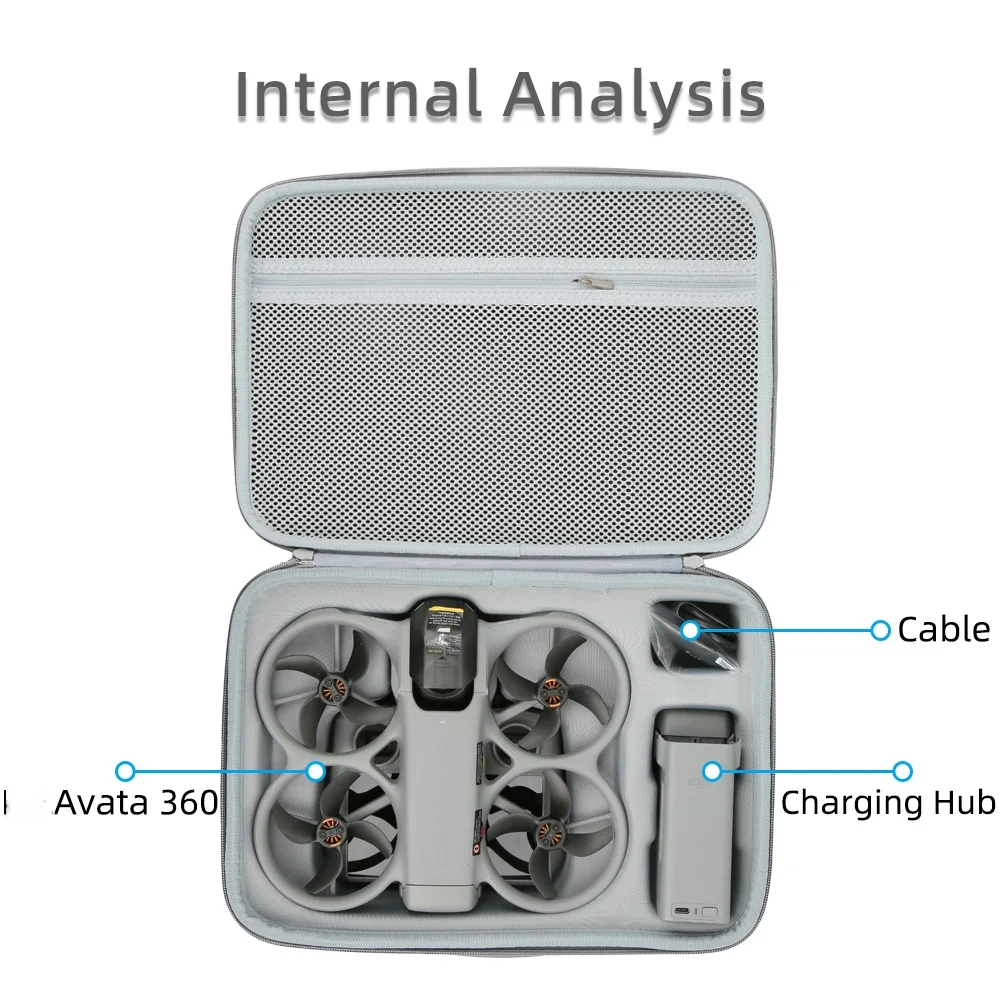 DJI Avata 360 플라이 모어 콤보 숄더백 휴대용 보관 케이스 DJI Avata 360 드론 액세서리용 충격 방지 운반 케이스