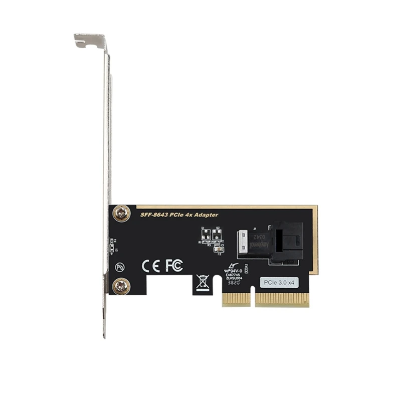 PCIE 하드 디스크 확장 카드 SFF 8643-PCIe 4X/8X 어댑터 카드 NVMe SSD 변환기용 2x u.2 포트 카드