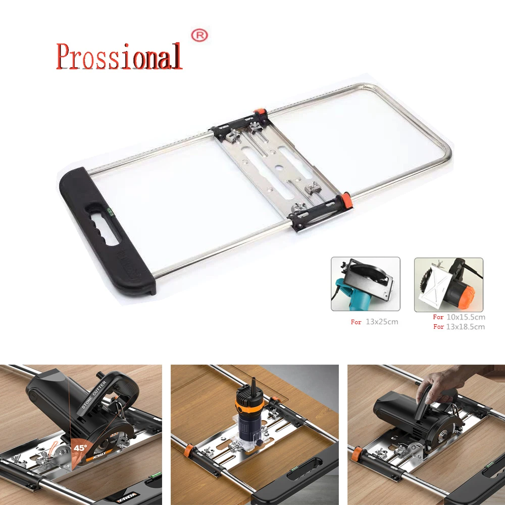 4/7 inch New Coming Edge Guide Positioning Cutting Board for Electricity Saw Trimmer Machine Marble Woodworking Tool