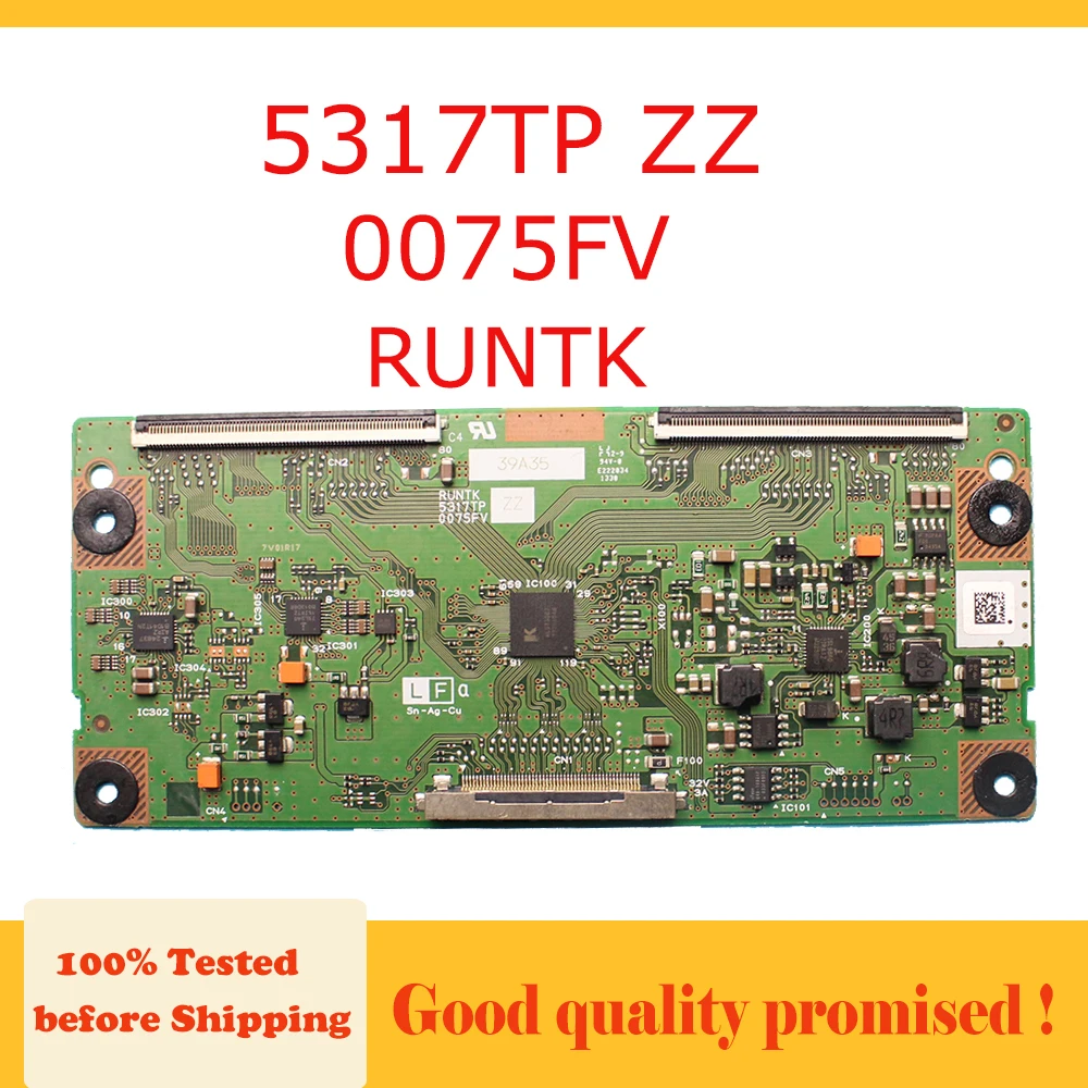 

T CON плата RUNTK 5317TP ZZ 0075FV, электронная схема, логическая плата 5317TP ZZ 0075FV T-Rev, оригинальные запчасти Tcon для телевизора, бесплатная доставка