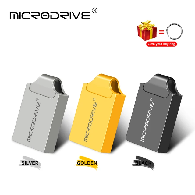 Microdrive Brand Super Mini Metal USB2.0 Flash Drive 32gb 16gb Pen Drive 4g 8g Usb Stick Pendrive 64gb 128gb Memory Disk Usb Key 1
