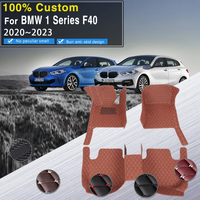 Tapis de sol de voiture en cuir imperméable, tapis d'automobile de luxe,  couvre-pieds, rouge, noir, BMW Série 1, E81, E82, E87, E88, F20, F21 -  AliExpress