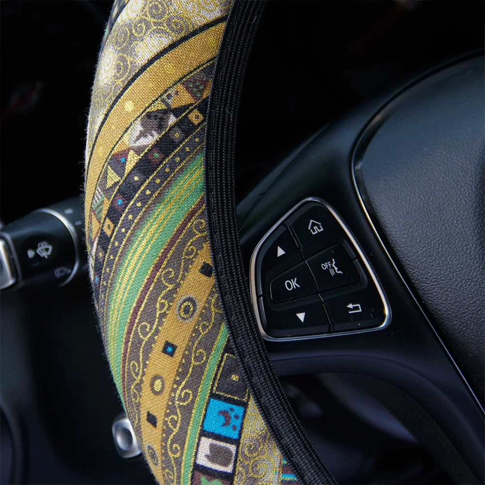 COUVRE-VOLANT,Style 3--Housse De Protection Pour Volant De Voiture En Daim, Pour Tesla Modèle 3
