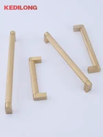 KEDLO ทองเหลืองยุโรปโมเดิร์นตาข่าย Knurling Handle ตู้ครัวดึงมือจับลิ้นชักทองแดง Handle 3