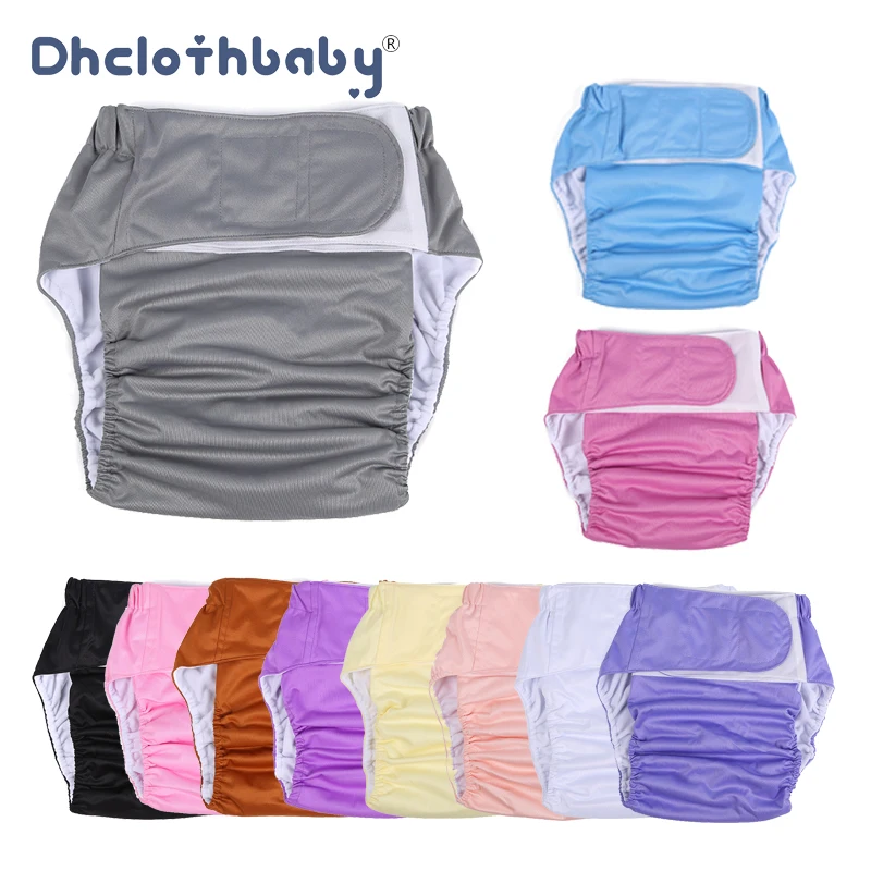 Size Adjustable Eldly Large Big Nappy For Men Women Disability Adult Cloth Diapers Waterproof Reusable Hygiene Incontinent Pants waterproof diapers cloth diapers