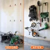 2pcs Heavy Duty Metal Hook Garage Organizer Wall Mount Bicycle Hanger Hooks Wall Mount Anti-slip Storage Hook For Ladders Garden 4