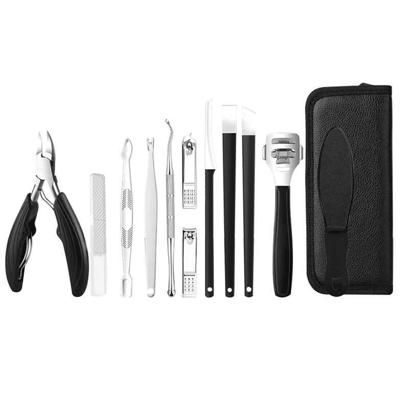 

Кусачки для ногтей на ногах, 12 шт., инструмент для вросших ногтей, кусачки для ногтей на ногах, супер острые изогнутые лезвия, инструмент для ногтей