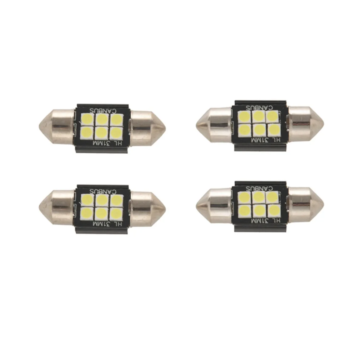 

400 Lumens LED Bulbs for Interior Car Lights License Plate Dome Map Door Courtesy 31Mm Festoon De3175 6428 Xenon White