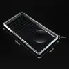 False Eyelashes Extensions Crystal Glass Adhesive Glue Pallet U Curved / Straight Stand Pallet Holder Transparent Glue Tray 5