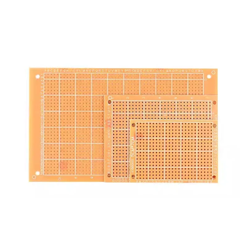 단면 브레드보드, 프로토타입 보드, 퍼프보드, 2.54mm 피치 베이클라이트 회로 기판, 크기: 5/7/9/15cm