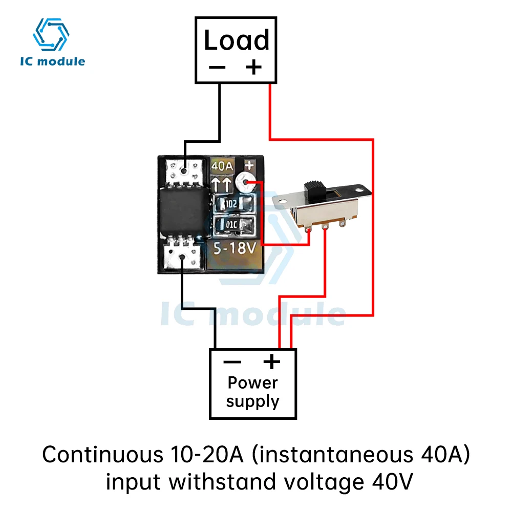 MOS Trigger Switch Driver Module 40A 80A 160A 200A 300A High Power Field Effect Tube Regulation Electronic Switch Control Board