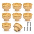 8pcs Yellow Rattan