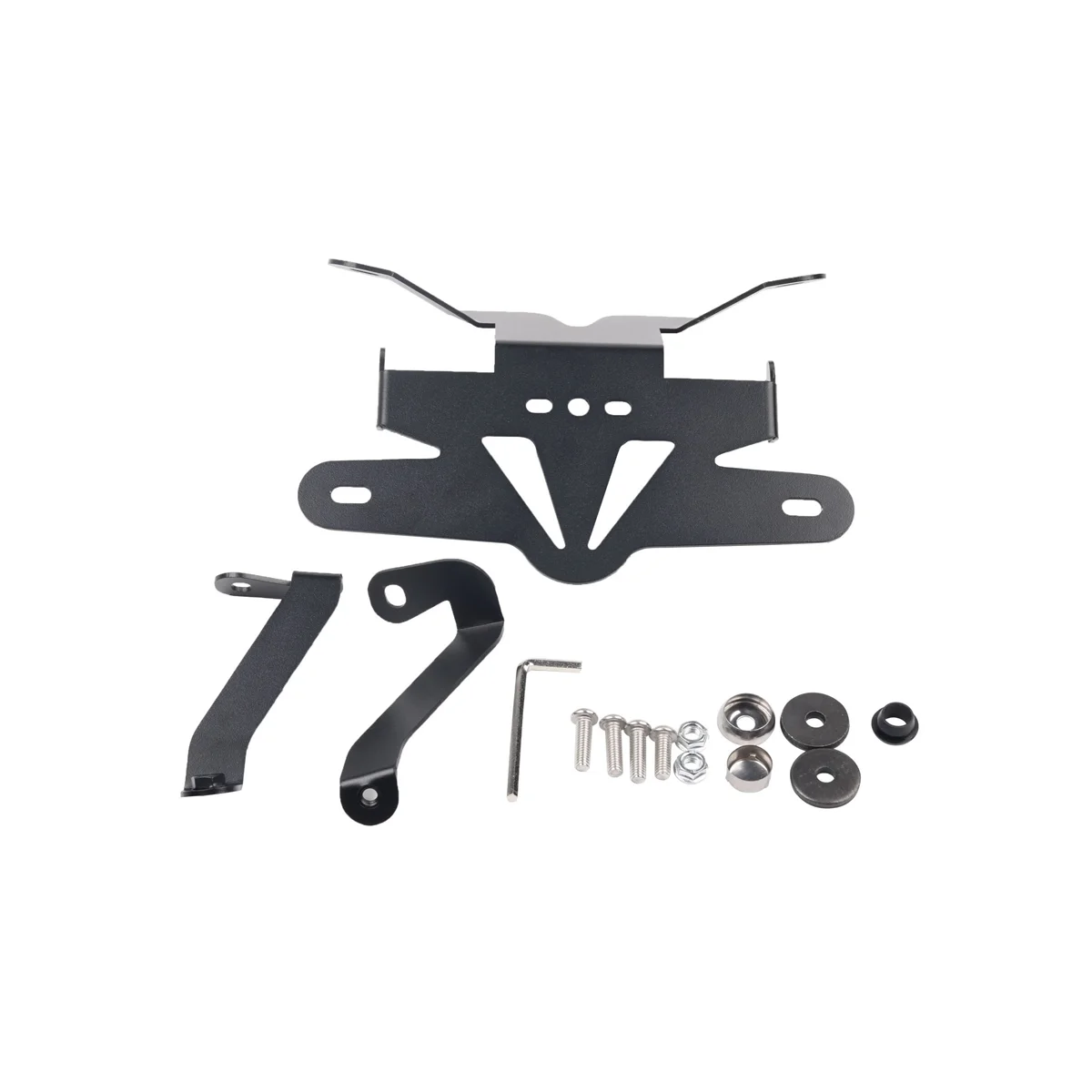 

Motorcycle Rear License Plate Holder LED Light Mount Rear Tail Frame Bracket for 800NK 800