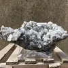 910g Natural Crystal Quartz With Calcite (Fluorescence ) Symbiosis Specimen Chrysanthemum Cluster Spiritual Reiki Home Decor 1
