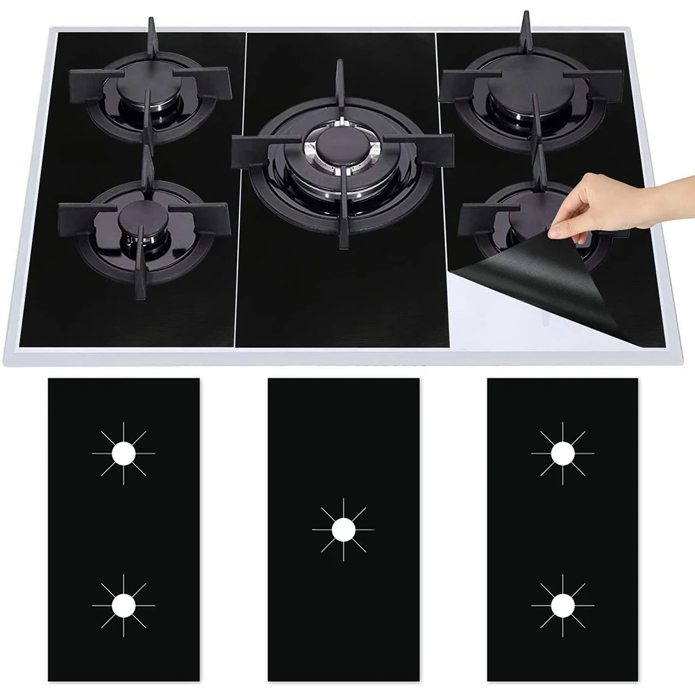 5-hole Gas Stove Pad  Gas Stove Protective Cover Cleaning Anti-dirty Mat Cooktop Protector Cookware Parts For Kitchen